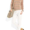 Kain Raine Striped Openknit Linenblend Sweater in Brown (café) - Lyst