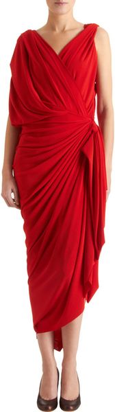  Sleeveless Drape Gown 
