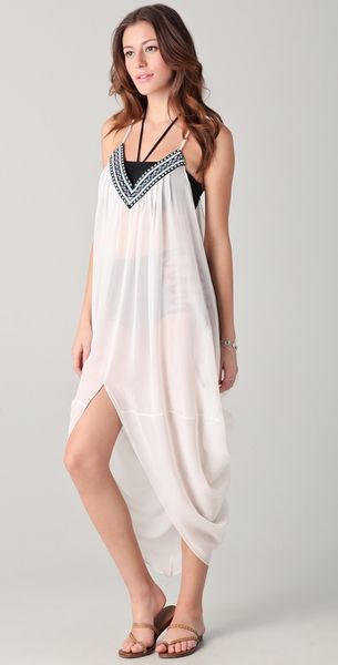 Mara Hoffman Beaded Dashiki Cover Up - Lyst