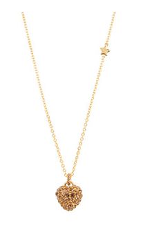 Marc By Marc Jacobs Pave Heart Pendant - Lyst