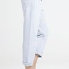 Mih Jeans The London Boy Cropped Jeans in White (stripe) - Lyst