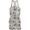 Parker Gathered Waist Dress in Gray (white) - Lyst