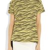 Proenza Schouler Zebraprint Cotton Tshirt in Yellow (zebra) - Lyst
