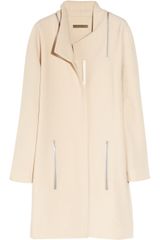 Victoria Beckham Zip-detailed Stretch-wool Coat