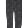Zoe Karssen Palm Treeprint Cottonblend Fleece Track Pants in Gray (charcoal) - Lyst