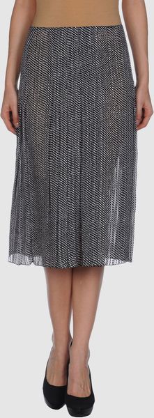 Celine 3 4 Length Skirts in Black - Lyst