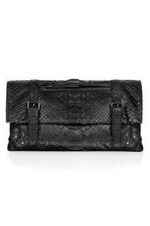 Jérôme Dreyfuss Leon - Python Leather Clutch - Lyst