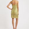 Sue Wong Sequined Dress in Green (celadon) - Lyst