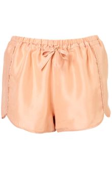 Topshop Silk Runner Shorts - Lyst