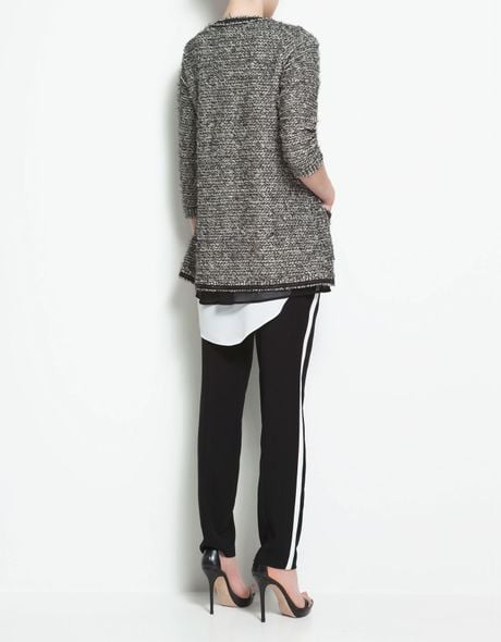 zara boucle cardigan