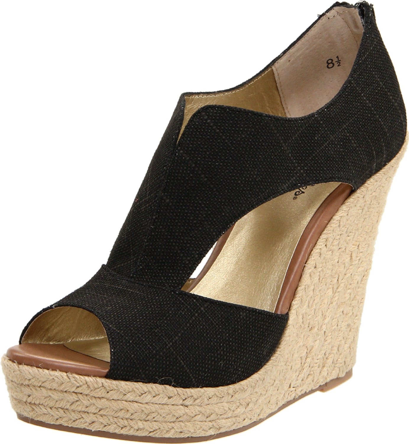 seychelles black wedges