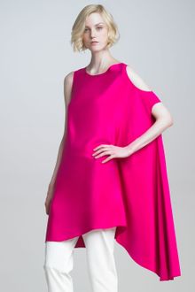 Shamask Satin Cold-shoulder Top - Lyst