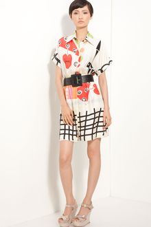 Alice + Olivia Candid Belted Shirtdress - Lyst