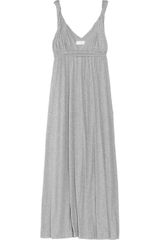 Chinti And Parker Twisted-shoulder Cotton Maxi Dress