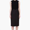Comme Des Garçons Black Silk Wool Dress in Black - Lyst