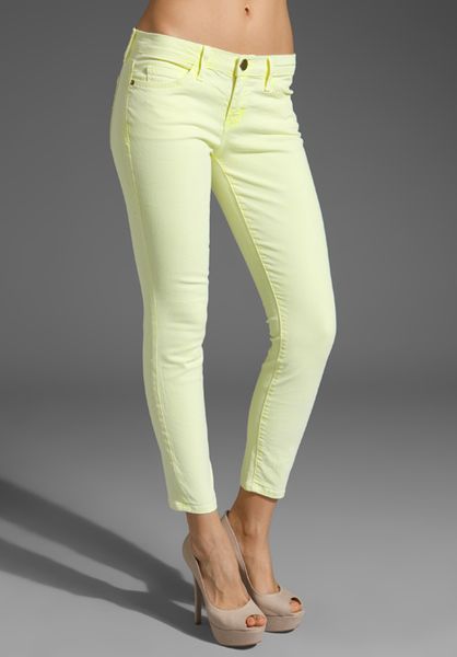 Current/elliott The Stiletto in Yellow (neon yellow) - Lyst