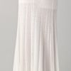 L.a.m.b. Long Pointelle Skirt in White (ivory) - Lyst