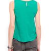 Mango Sheer Top in Green (86) - Lyst