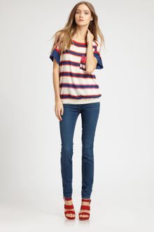 Marc By Marc Jacobs Sonja Stripe Sweater - Lyst
