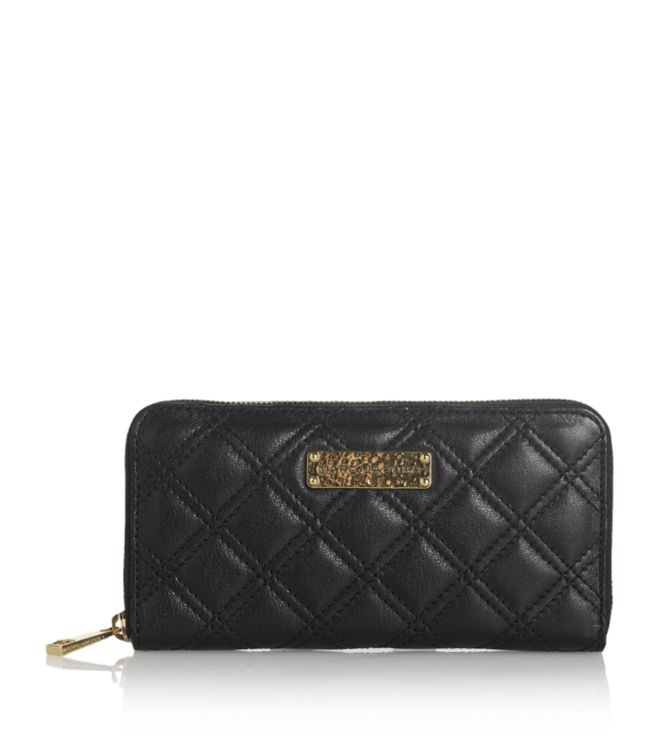 marc jacobs black quilted wallet