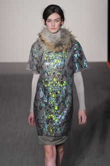 Matthew Williamson Fall 2012 Long Sleeve Turtleneck In Pale Grey - Lyst
