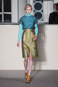 Matthew Williamson Fall 2012 Long Sleeve Turtleneck in Light Blue - Lyst
