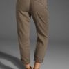 Michael Stars Linen Cuffed Pant in Brown (desert boot) - Lyst
