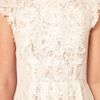 Asos Lace Skater Dress With Applique Detailing in Beige (cream) - Lyst