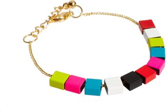 ASOS Collection Asos Coloured Cube Bracelet - Lyst