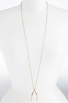 Belle Noel Wishbone Necklace - Lyst