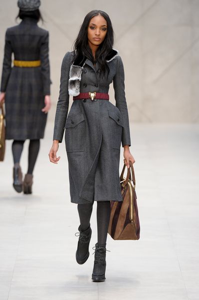 Burberry Prorsum Fall 2012 Large Tote Bag in Brown Stripes  in Brown - Lyst