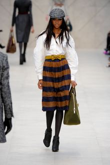 Burberry Prorsum Fall 2012 Dark Grey Heeled Lace-Up Ankle Boots  - Lyst