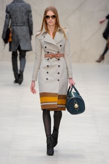 Burberry Prorsum Fall 2012 Dark Grey Heeled Lace-Up Ankle Boots - Lyst