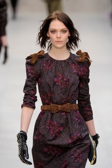 Burberry Prorsum Fall 2012 Ruched Bow Detail Belt - Lyst