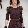 Burberry Prorsum Fall 2012 Ruched Bow Detail Belt in Brown - Lyst