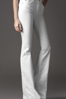 Burberry Silton White Flared Jeans - Lyst