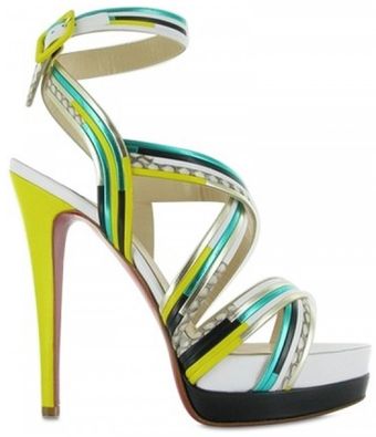 Christian Louboutin 140mm Meteorita Kid Cobra Sandals - Lyst
