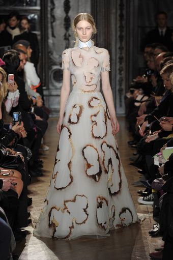 Giles Fall 2012 Burn Hole Bead Encrusted Gown  - Lyst