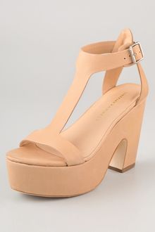 Loeffler Randall Chloe T Strap Platform Sandals - Lyst