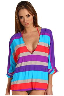 Marc By Marc Jacobs Merida Stripe V-neck Pull Over Cover Up - Lyst