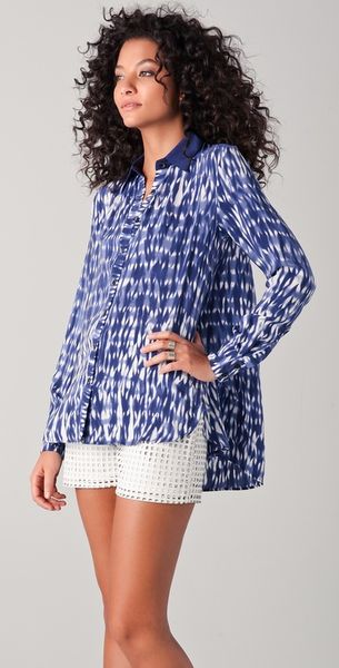  Tie Dye Button Front Shirt 