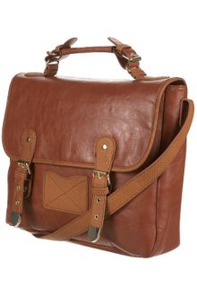 Topshop Tan Retro Snake Trim Satchel - Lyst