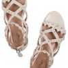 Alaïa Studded Leather Sandals in Silver - Lyst