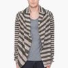 Alexander Mcqueen Green and Taupe Striped Cardigan in Green for Men - Lyst