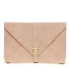 Asos Collection Asos Slot Through Envelope Clutch in Beige (nudesnake) - Lyst