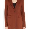 Burberry Oversized Wool and Linenblend Jacket in Red (rust) - Lyst