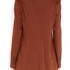 Burberry Oversized Wool and Linenblend Jacket in Red (rust) - Lyst