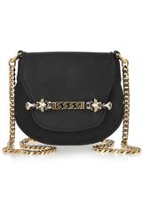 Gucci Tigrette Embellished Nubuck Shoulder Bag