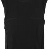 Hakaan Waris DoubleLayered SilkGeorgette Top in Black - Lyst