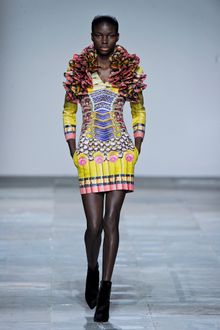 Mary Katrantzou Fall 2012 Stereogram Print Mini Dress - Lyst